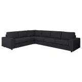 IKEA VIMLE (ИКЕА ВИМЛЕ) — Чехол на угловой диван 5-местный с широкими подлокотниками, Hillared антрацит — фото 2