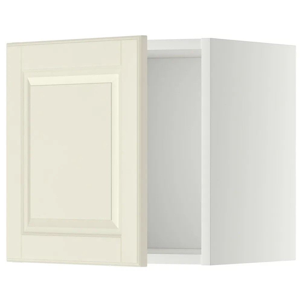 IKEA METOD (ИКЕА МЕТОД) — Шкаф навесной, белый/Бодбюн кремовый 40x40 см