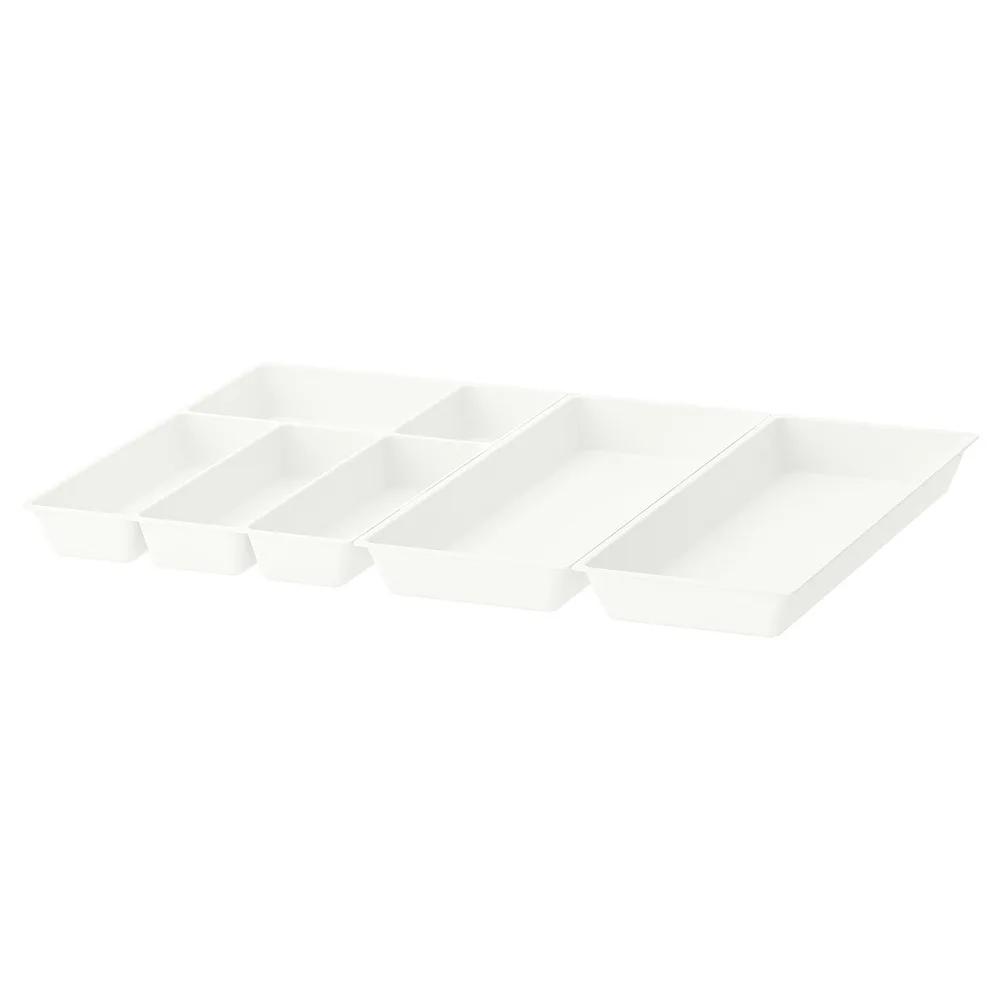 IKEA UPPDATERA (ИКЕА УППДАТЕРА) — Лоток для приборов/2 лотка для принадлежностей, бежевый/белый 72x50 см