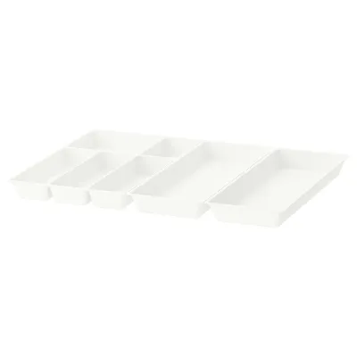 IKEA UPPDATERA (ИКЕА УППДАТЕРА) — Лоток для приборов/2 лотка для принадлежностей, бежевый/белый 72x50 см