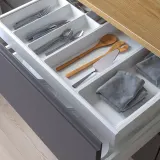 IKEA UPPDATERA (ИКЕА УППДАТЕРА) — Лоток для приборов/2 лотка для принадлежностей, бежевый/белый 72x50 см — фото 2