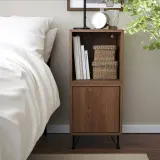 IKEA EKET (ИКЕА ЕКЕТ) — Комбинация шкафчиков на ножках, орех/чёрный металл 35x35x80 см — фото 2