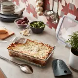 IKEA 365+ (ИКЕА 365+) — Контейнер для еды с крышкой, большой прямоугольный стекло/бамбук 3.1 л — фото 3