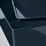IKEA KUGGIS (ИКЕА КУГГИС) — Контейнер с крышкой, чёрно-синий 18x26x8 см — фото 4