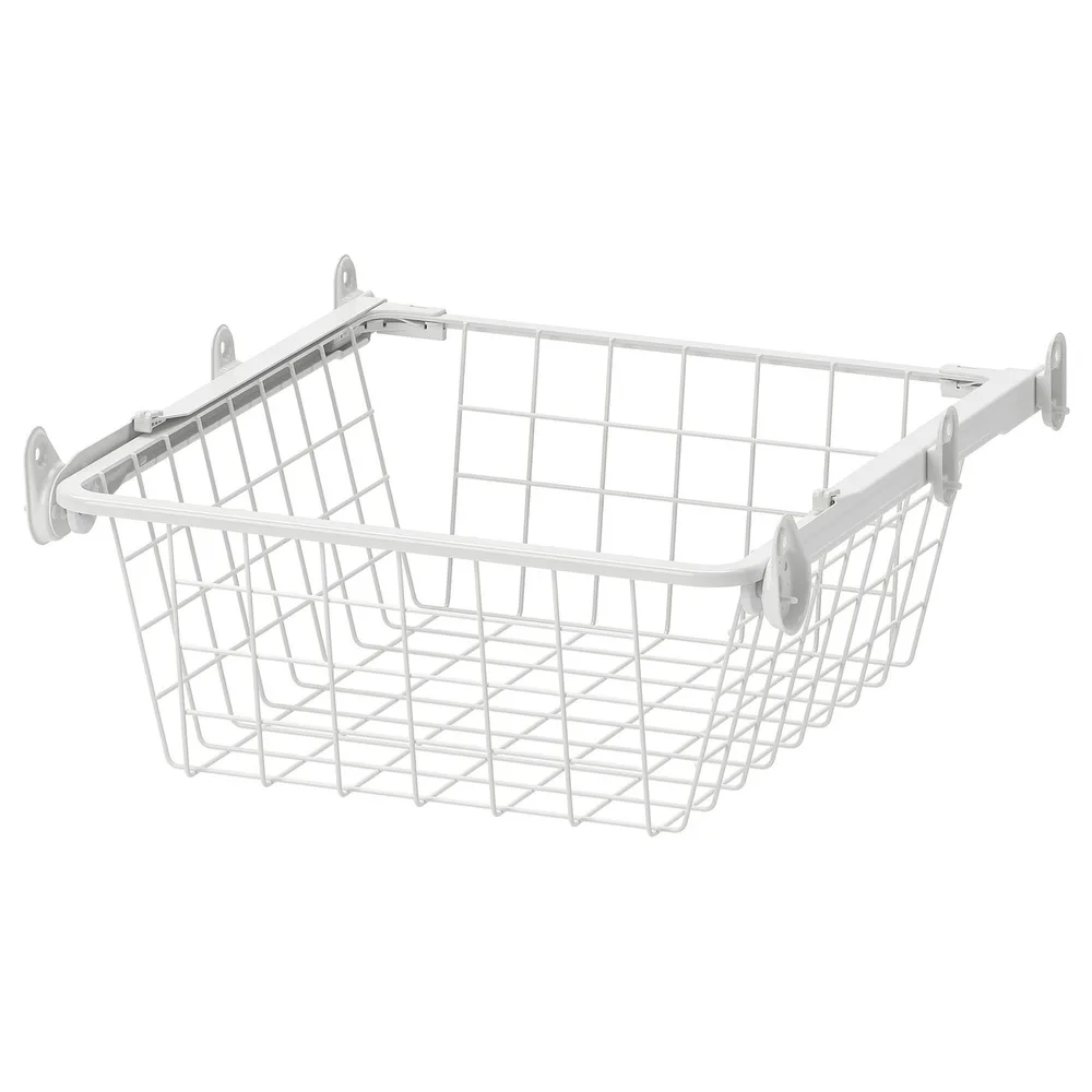 IKEA ALTARLIDEN (ИКЕА АЛТАРЛИДЕН) — Корзина проволочная на выдвижных направляющих, белая 40x42 см