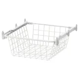 IKEA ALTARLIDEN (ИКЕА АЛТАРЛИДЕН) — Корзина проволочная на выдвижных направляющих, белая 40x42 см — фото 1