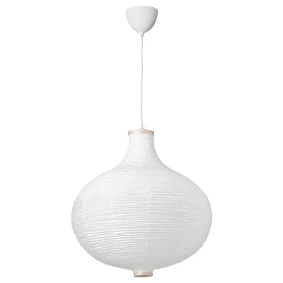 IKEA RISBYN (ИКЕА РИСБЙН) — / HAVSDJUP Лампа подвесная, в форме луковицы/белая 57 см