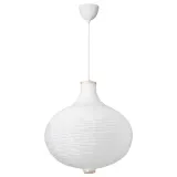 IKEA RISBYN (ИКЕА РИСБЙН) — / HAVSDJUP Лампа подвесная, в форме луковицы/белая 57 см — фото 1