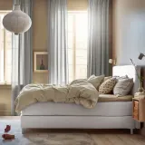 IKEA RISBYN (ИКЕА РИСБЙН) — / HAVSDJUP Лампа подвесная, в форме луковицы/белая 57 см — фото 3