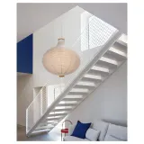 IKEA RISBYN (ИКЕА РИСБЙН) — / HAVSDJUP Лампа подвесная, в форме луковицы/белая 57 см — фото 5