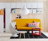 IKEA RISBYN (ИКЕА РИСБЙН) — / HAVSDJUP Лампа подвесная, в форме луковицы/белая 57 см — фото 6