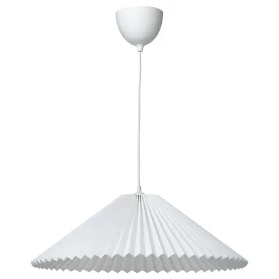 IKEA KUDDLAVA (ИКЕА КУДДЛАВА) — / HAVSDJUP Лампа подвесная, плиссированная белая 59 см