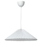 IKEA KUDDLAVA (ИКЕА КУДДЛАВА) — / HAVSDJUP Лампа подвесная, плиссированная белая 59 см — фото 1