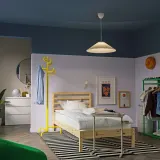 IKEA KUDDLAVA (ИКЕА КУДДЛАВА) — / HAVSDJUP Лампа подвесная, плиссированная белая 59 см — фото 2
