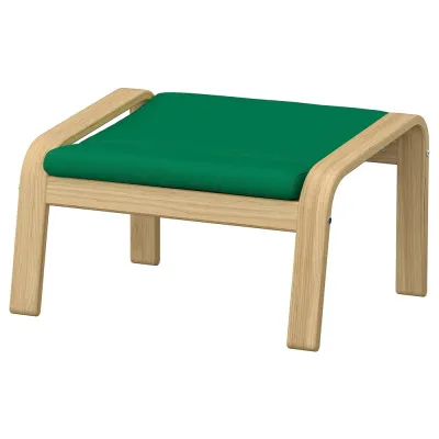 IKEA POÄNG  (ИКЕА ПОЭНГ)  -  Подставка для ног - дуб/Vissle тёмно-зелёный