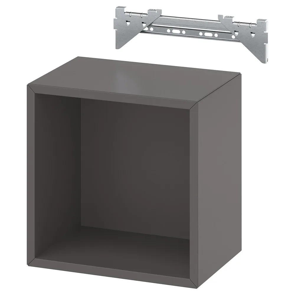 IKEA EKET (ИКЕА ЕКЕТ) — Шкаф настенный, тёмно-серый 35x25x35 см