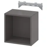 IKEA EKET (ИКЕА ЕКЕТ) — Шкаф настенный, тёмно-серый 35x25x35 см — фото 1