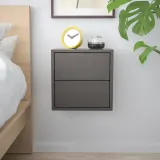 IKEA EKET (ИКЕА ЕКЕТ) — Шкаф навесной с 2 ящиками, тёмно-серый, 35x35x35 см — фото 2