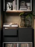 IKEA EKET (ИКЕА ЕКЕТ) — Шкаф навесной с 2 ящиками, тёмно-серый, 35x35x35 см — фото 6