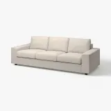 IKEA VIMLE (ИКЕА ВИМЛЕ) — Чехол на диван 3-местный с широкими подлокотниками, Гуннаред бежевый — фото 3