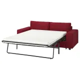 IKEA VIMLE (ИКЕА ВИМЛЕ) — Чехол на 2-местный раскладной диван, с широкими подлокотниками/Лейде красно-коричневый — фото 2