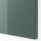 IKEA METOD (ИКЕА МЕТОД) — Шкаф навесной горизонтальный, белый/Калларп тёмный серо-зелёный глянец 40x40 см — фото 2