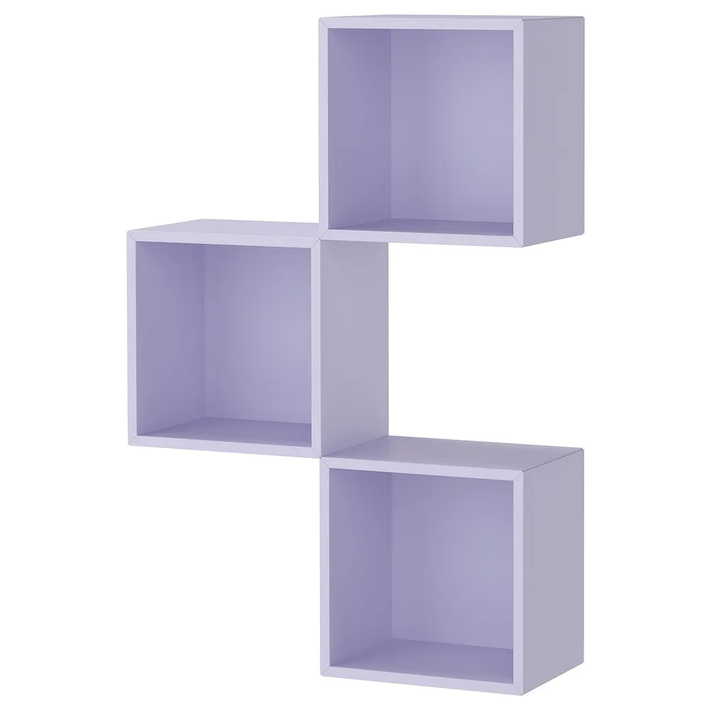 IKEA EKET (ИКЕА ЕКЕТ) — Комбинация настенных шкафов, бледно-фиолетовый 70x25x105 см