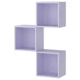 IKEA EKET (ИКЕА ЕКЕТ) — Комбинация настенных шкафов, бледно-фиолетовый 70x25x105 см — фото 1