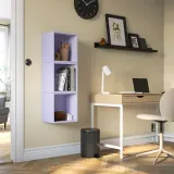 IKEA EKET (ИКЕА ЕКЕТ) — Комбинация настенных шкафов, бледно-фиолетовый 70x25x105 см — фото 3