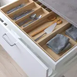 IKEA UPPDATERA (ИКЕА УППДАТЕРА) — Лоток для столовых приборов/лоток для принадлежностей, светлый бамбук 72x50 см — фото 2