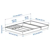 IKEA UPPDATERA (ИКЕА УППДАТЕРА) — Лоток для столовых приборов/лоток для принадлежностей, светлый бамбук 72x50 см — фото 3