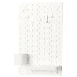 IKEA SKÅDIS (ИКЕА СКОДИС) — Перфорированная панель комбинация, белая 36x56 см — фото 1