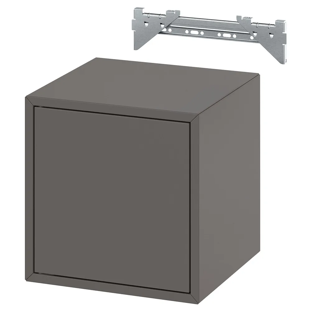 IKEA EKET (ИКЕА ЕКЕТ) — Комбинация настенных шкафов, тёмно-серый 35x35x35 см