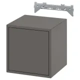 IKEA EKET (ИКЕА ЕКЕТ) — Комбинация настенных шкафов, тёмно-серый 35x35x35 см — фото 1