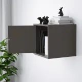 IKEA EKET (ИКЕА ЕКЕТ) — Комбинация настенных шкафов, тёмно-серый 35x35x35 см — фото 3