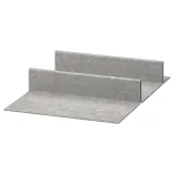 IKEA KOMPLEMENT (ИКЕА КОМПЛИМЕНТ) — Вкладыш для обуви для выдвижной полки, светло-серый 50x58 см — фото 1