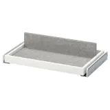 IKEA KOMPLEMENT (ИКЕА КОМПЛИМЕНТ) — Выдвижная полка с вкладышем для обуви, белый/светло-серый 50x35 см — фото 1
