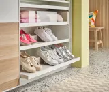 IKEA KOMPLEMENT (ИКЕА КОМПЛИМЕНТ) — Выдвижная полка с вкладышем для обуви, белый/светло-серый 50x35 см — фото 3