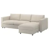 IKEA VIMLE (ИКЕА ВИМЛЕ) — Чехол на диван 3-местный с шезлонгом, Гуннаред бежевый — фото 4