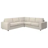 IKEA VIMLE (ИКЕА ВИМЛЕ) — Чехол углового дивана 4-местного, с широкими подлокотниками/Гуннаред бежевый — фото 3