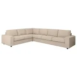 IKEA VIMLE (ИКЕА ВИМЛЕ) — Чехол углового дивана 5-местного, с широкими подлокотниками/Хилларед бежевый — фото 2