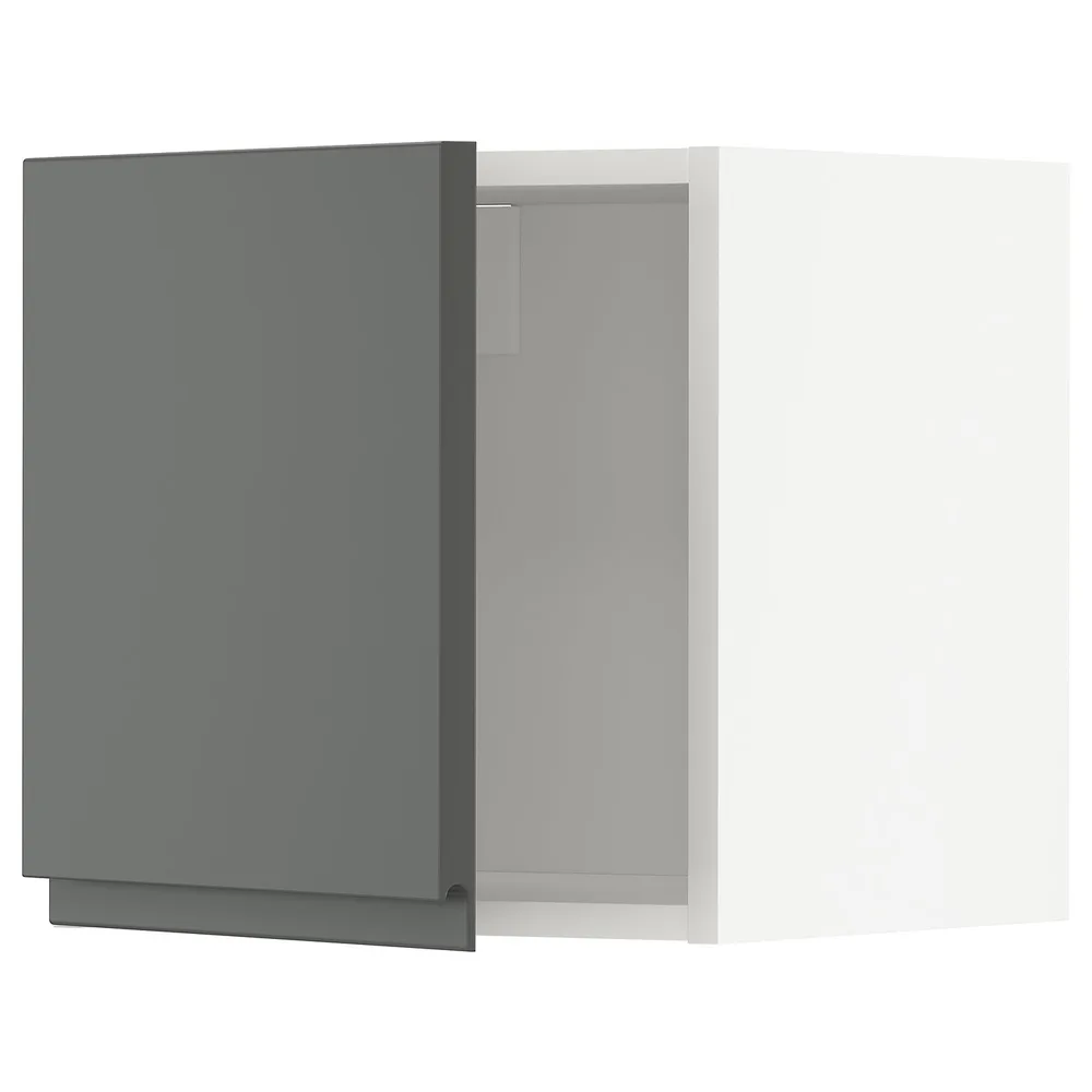 IKEA METOD (ИКЕА МЕТОД) — Шкаф навесной, белый/Voxtorp тёмно-серый 40x40 см