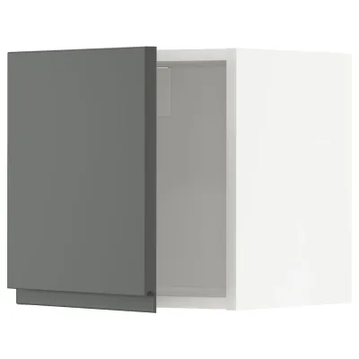 IKEA METOD (ИКЕА МЕТОД) — Шкаф навесной, белый/Voxtorp тёмно-серый 40x40 см