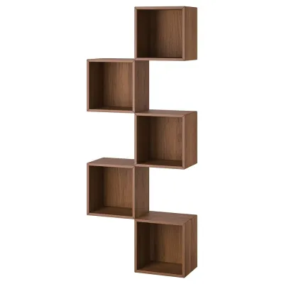 IKEA EKET (ИКЕА ЕКЕТ) — Комбинация навесных шкафов, орех 70x25x175 см