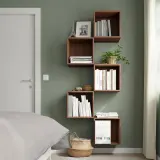 IKEA EKET (ИКЕА ЕКЕТ) — Комбинация навесных шкафов, орех 70x25x175 см — фото 2