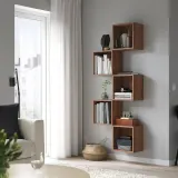 IKEA EKET (ИКЕА ЕКЕТ) — Комбинация навесных шкафов, орех 70x25x175 см — фото 3