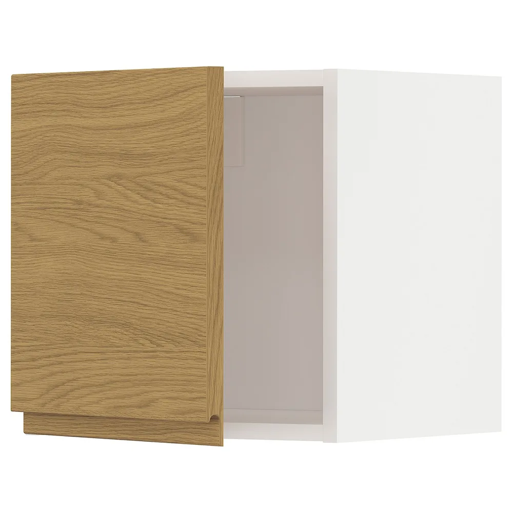 IKEA METOD (ИКЕА МЕТОД) — Шкаф навесной, белый/Воксторп имитация дуба 40x40 см
