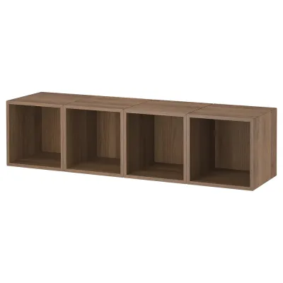IKEA EKET (ИКЕА ЕКЕТ) — Комбинация навесных шкафчиков, орех 140x35x35 см