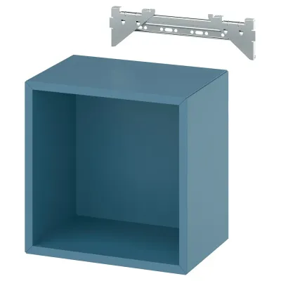 IKEA EKET (ИКЕА ЕКЕТ) — Шкаф настенный, тёмный серо-синий 35x25x35 см