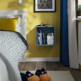 IKEA EKET (ИКЕА ЕКЕТ) — Шкаф настенный, тёмный серо-синий 35x25x35 см — фото 2